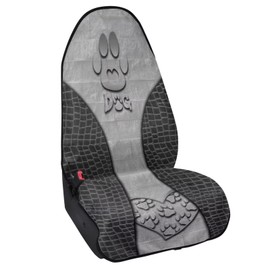 Lotusorchid Dog Paw Print Seat Covers Front Seats for Men, Breathable Waterproof Auto Car Seat Cover Protector for Women, Non-Slip Sweat Towel Seat Cover Fit for Most Cars, Grey