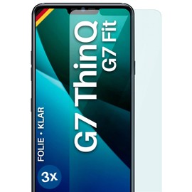 moex FlexProtect Screen Protector Compatible with LG G7 ThinQ / G7 Fit Screen Protector Only 0.2 mm Thin, HD Ultra Clear and Extra Scratch-Resistant - Pack of 3