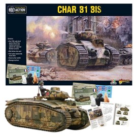 Wargames Delivered Bolt Action Miniatures - Warlord Games Char B1 Bis French Army Model Tank 28mm Miniatures - Miniature Wargaming, WW2 Model Kits, and Tank Model Kit Model Tanks Kits to Build
