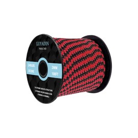 LUYADIN Paracord 240lb - Diameter 2mm Micro Utility Cord -3 Strand Parachute Spool Cord - 100ft 200ft,Paracord for Camping,Hiking,Fishing,Outdoor and DIY