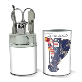 Good Buoy Boy Dog Fishing Fish Stainless Steel Manicure Pedicure Grooming Beauty Care Travel Kit