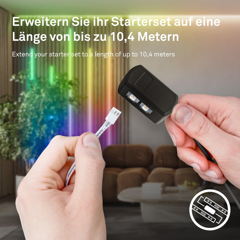 BRILONER - your Panel LED Strip Starter Set, RGB Colourful