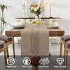 BAZIOE Linen Table Runner Beige Modern Table Runner Washable Table