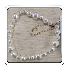 JEWEKY Pearl Chunky Choker Necklace Jewelry Large Round Pearls Prom Wedding Neck Chain for Women (one laye)