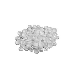 Weatherables Screw Covers – White Screw Cap Pack for Hiding Screw Head (Pack of 50)