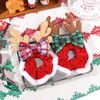 YanJie Christmas Scrunchies Reindeer Headband Bows Velvet Hair Band Cute