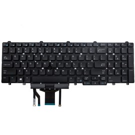 QRFAX Replacement Laptop Backlight Keyboard for Dell Latitude E5550 P37F E5570 P48F E5580 E5590 E5591 5550 5570 5580 P60F 5590 5591,Precision 3510 M3510 M3520 7510 M7510 M7520 Series 0383D7