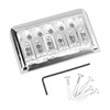 Fixed Hardtail Guitar Bridge U Shape Saddle Bridge Replacement Metal