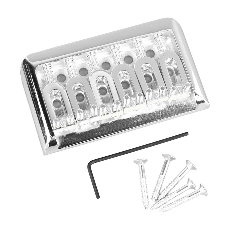 Fixed Hardtail Guitar Bridge U Shape Saddle Bridge Replacement Metal