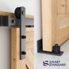 SMARTSTANDARD 12 FT Heavy Duty Sturdy Sliding Barn Door Hardware