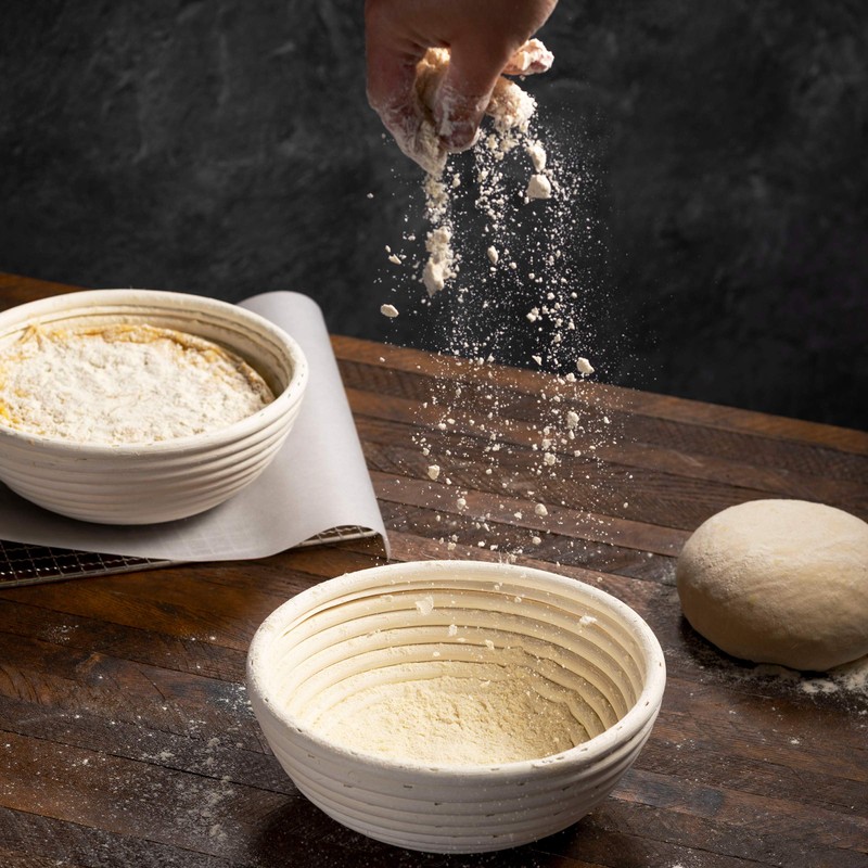Bread Banneton Proofing Basket [Set of 2] Oval 10x6 Inch