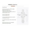 Reloj Impermeable Para Mujer Con Caja Original