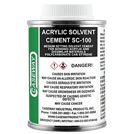 Caseway SC-100 Acrylic Cement, Water-Thin Fast Setting (1/4 Pint (4 oz.))