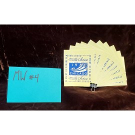 CREAM WORLDS FAIR REPO MINT WRAPPERS ANTIQUE SLOT MACHINE MW#4 CREAM CHICAGO WORLD FAIR 10 PACK #4