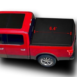 OSOBAK Soft Roll Up 6.4' Truck Tonneau Cover Compatible for 2019-2025 Ram 1500 New Body Style Only Vinyl Bed Cover | Not for Classic Body Without Rambox