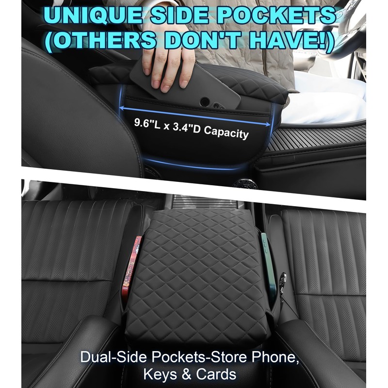 SDPVorn Center Console Armrest Cover for Honda CRV 2017-2022 Accessories
