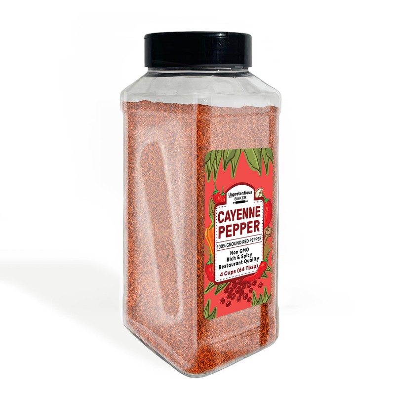 Unpretentious Ground Cayenne Pepper, 4 Cups, Pure & Natural, Fresh,