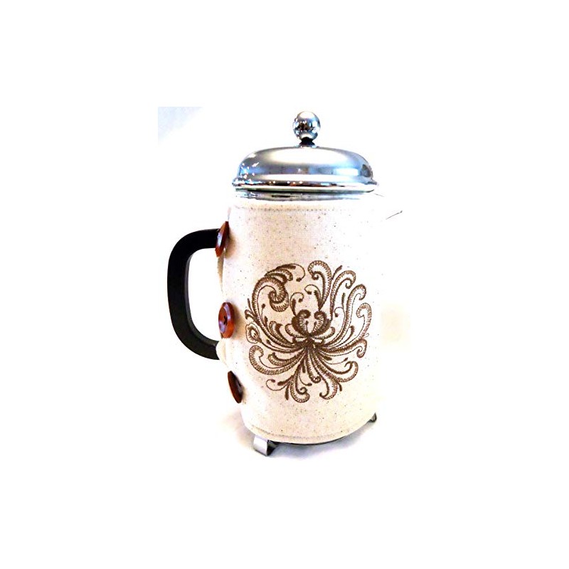 Integrity Designs Scandinavian Rosemaling Embroidered French Press Cozy