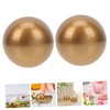 Kisangel 12cm Diameter Gold Balls Raffle Drawing Balls Plastic Props
