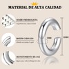 Fokoo Ear Cuff de Inoxidable de Hipoalergénicos, 2 Piezas Aretes