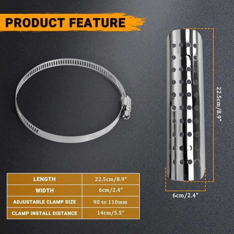 Universal Motorcycle Heat Shield- Silver