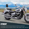DSISIMO Chrome Backrest Sissy Bar With Luggage Rack Backrest Pad