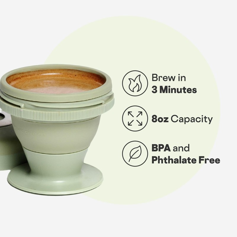 Corkcicle Coffee Palmpress - Single Serve - Portable Pour Over