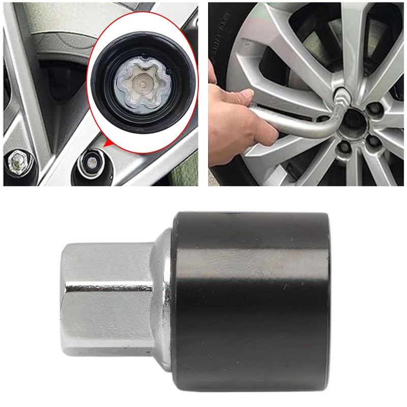 DEFIYEAR Anti Theft Locking Wheel Nut Key, V/198 Locking Wheel