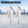 2Pcs Welding Gun Nozzle Cicular Stainless Steel Hot Air Plastic