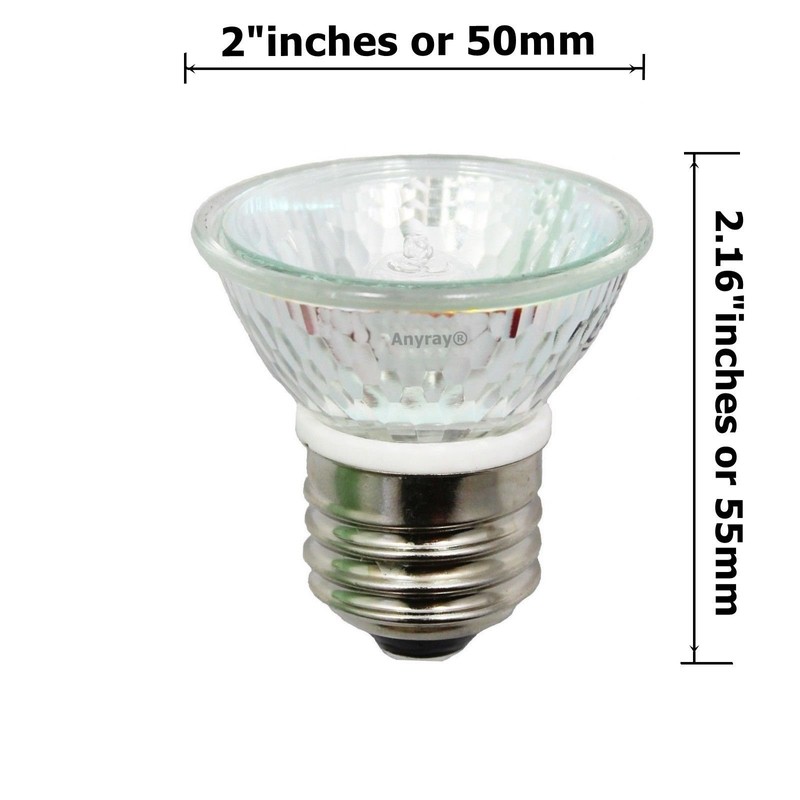 Anyray A1876Y (3-Bulbs) HR16 120V 35W E27/E26 MR-16 35 Watt