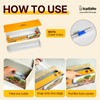 Katbite Plastic Wrap with Slide Cutter, 12 in x 1200