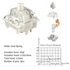 45Pcs Mechanical Keyboard Switches Waterproof Backlight Silent Linear Mechanical Key
