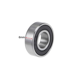 TOP-VIGOR 5Pcs 699-2RS Deep Groove Ball Bearings, Z2 9mm x 20mm x 6mm Double Sealed Industrial Bearings, Chrome Steel P6(ABEC3) Skateboard Bearings for Electrical Instrument Equipment