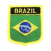 Brazil South America Flag Saltire Iron On Embroidered Sew On