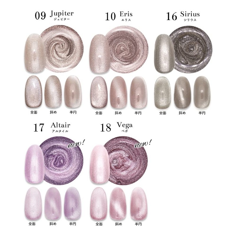 Nail Town Magnetic Nail Gel (08 Atria), Colored Gel, Magnetic