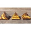 NATURAL TIGER EYE MEDIUM GEMSTONE PYRAMID 27-30mm
