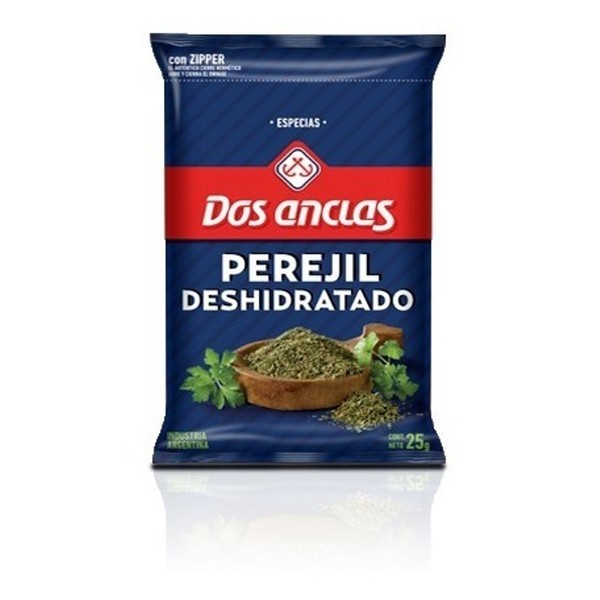 Dos Anclas Perejil Deshidratado Dehydrated Parsley Spice, 25 g / 0.9 oz pouch (pack of 3)