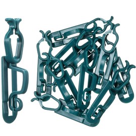 Blulu Light Clips Hooks, Gutter Clips, Christmas Shingle Clips Outdoor, All Purpose Gutter Hooks Compatible with C9 C7 C6 for Roof, Roof Ridge Line, Fence(Green, 200 Pieces)