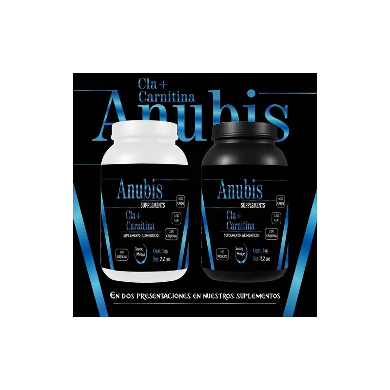 Cla Carnitina 1kg 100 Servicios Pre Entreno Anubis Sabores