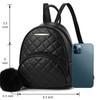 I IHAYNER Mini Backpack Purse Quilted Fashion Vegan Leather Small
