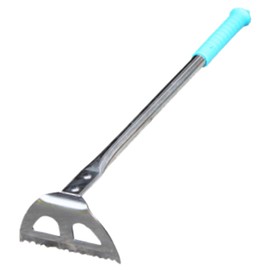 Gardening Stainless Steel Small Hoe Household Vegetable Tools Digging Shoots Weeding Take Sea Drive Agricultural Hoe Rake Dual Use Dandelion Killer for Lawn (A, 43 x 10.5 x 6)