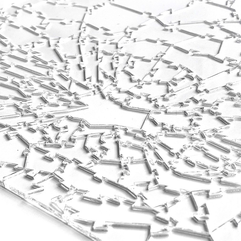 Broken Glass Puzzle - Clear - Unique The Clearly Impossible