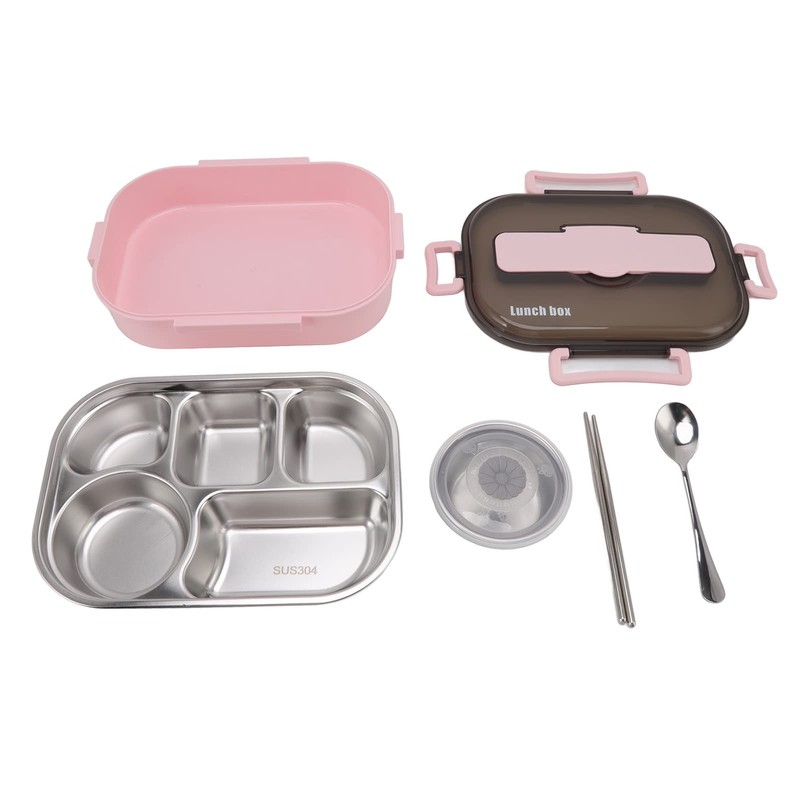 TOPINCN Lunch Box, Thermal Bento Serveware, Trays and Plates, Serving