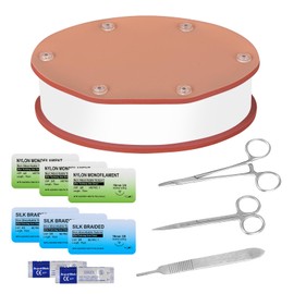 MedEduQuest Hollow Organ Suturing Kit, Suture Practice Kit for Medical Students, Surgical Kit for Medical Training, Nursing Doctor Medical Supplies(Replaceable Silicone Pad)