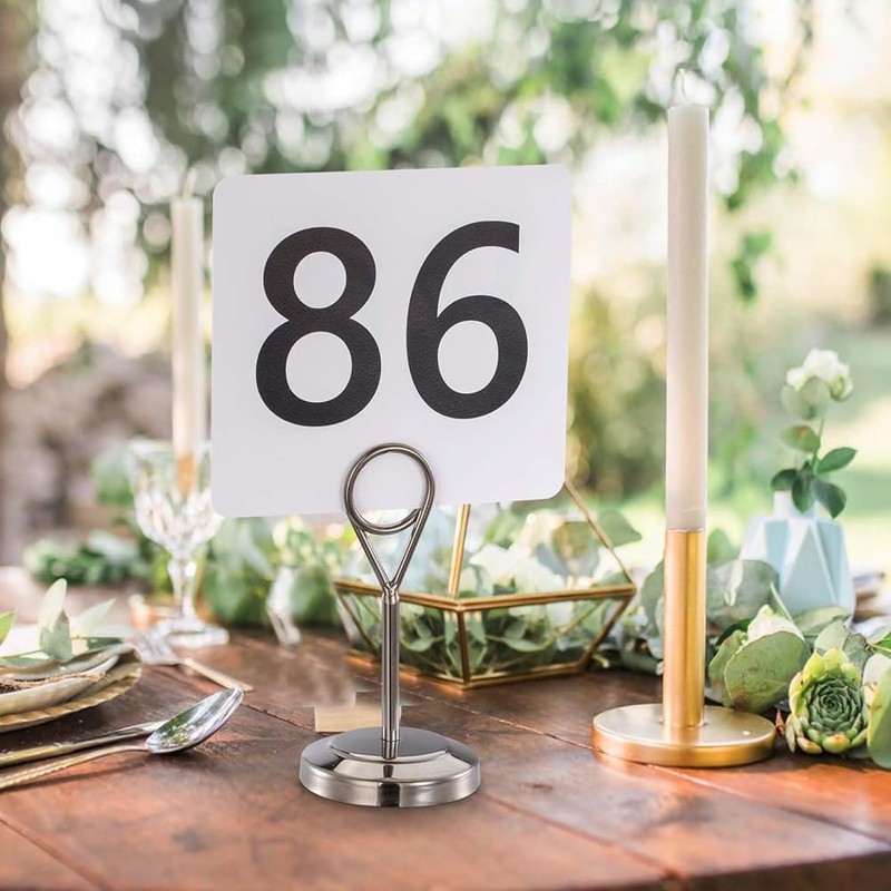 Giilayky 100Pcs Table Numbers 1-100,Plastic Table Numbers, Double Sided Table