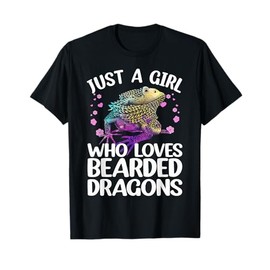Cool Bearded Dragon Art For Girls Women Bearded Dragon Lover T-Shirt
