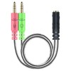 MillSO Audio Conversion Cable, 3.5mm Audio Distribution Cable (4 Pole