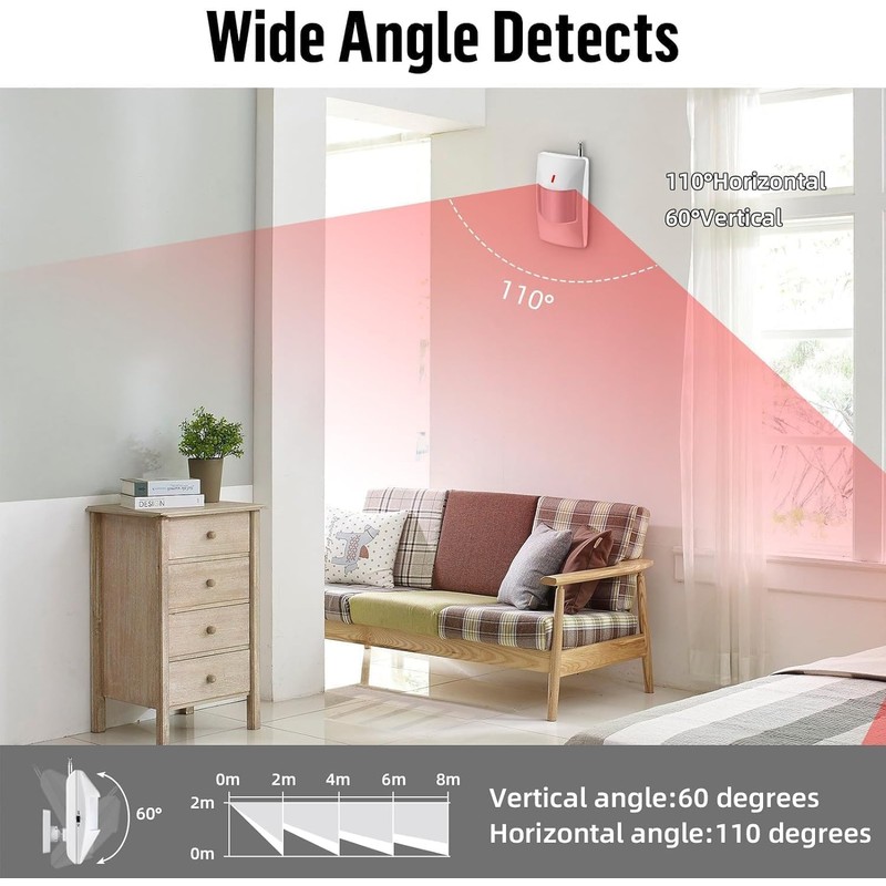 WiFi Alarm System for Home Security, 120dB Wireless Alarm Security