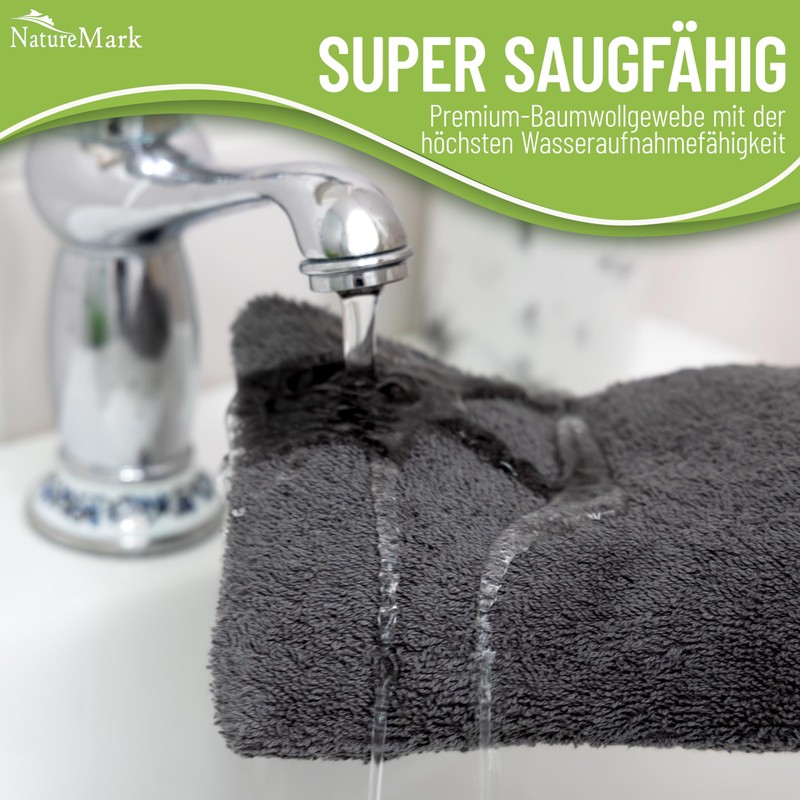 NatureMark Terry Cloth Wash Mitts, Pack of 10, Wash Cloth,