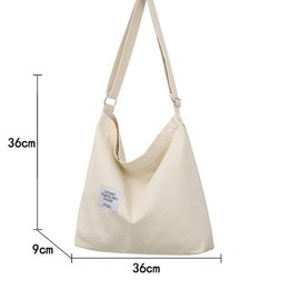 ZhengYue Hobo Bag for Women, Canvas Crossbody Totes Beach Bag Simple Shoulder Bag Ladies Large Cotton Tote Handbag Girls Shopping Bag for Travel Daily Use Beige